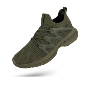 1 Men's Army Green Slip-On Walking Shoes