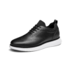 1 Men’s Black Leather Wingtip Brogue Sneakers