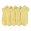 5 pcs Colorful Ankle Socks（all same colour）