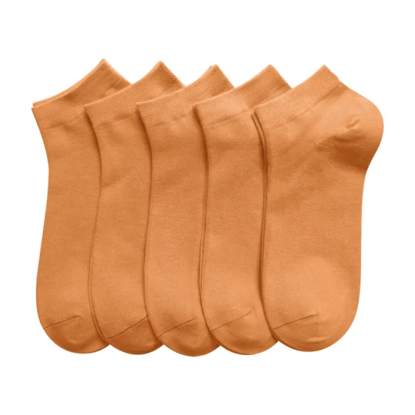 5 pcs Colorful Ankle Socks（all same colour）