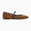 Leopard Textured Ballet Flats