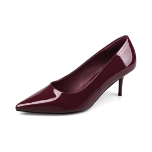 2 copy Cherry Red Patent Kitten Heels