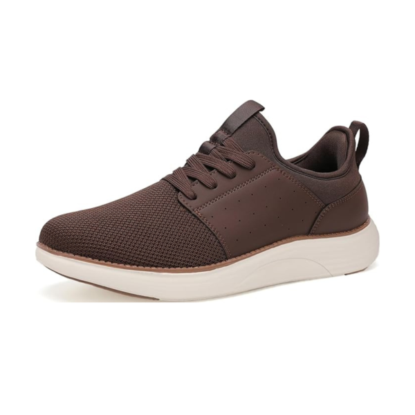 3 Men's Dark Brown Casual Dress Sneakers