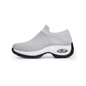 Mesh Cushion Walking Sneaker (Pure Grey)