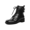 Women’s Edgy Chic Studded Combat Boots