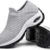 61QaCHW3N8L._AC_SY695_ Mesh Cushion Walking Sneaker (Pure Grey)