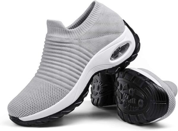61QaCHW3N8L._AC_SY695_ Mesh Cushion Walking Sneaker (Pure Grey)