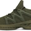 Men's Army Green Slip-On Walking Shoes