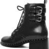 Women’s Edgy Chic Studded Combat Boots
