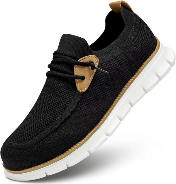 71FnO2GMSAL._AC_SY695_ Men’s Black & White Casual Fashion Loafers