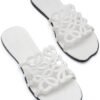 71mMiLBYr8L._AC_SY695_ White X-Strap Woven Square-Toe Flat Sandals