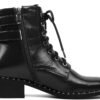 Women’s Edgy Chic Studded Combat Boots