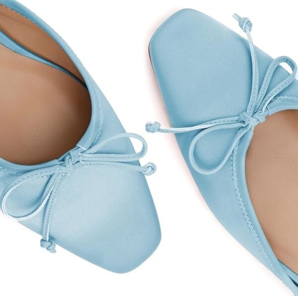 71nhhYJO6bL._AC_SX695_ Baby Blue Satin Square-Toe Bow Mules