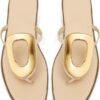 Women's Nude Faux Leather Square-Toe