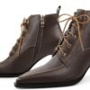 81X3FMLXZ0L._AC_SY695_ Women’s Brown Lace-Up Stiletto Booties