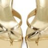 81Y84dVdUZL._AC_SY695_ Golden Strappy Square-Toe Stilettos