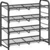 4-Tier Stackable Metal Shoe Rack