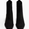 boot 2 Square Toe Black Ankle Boots