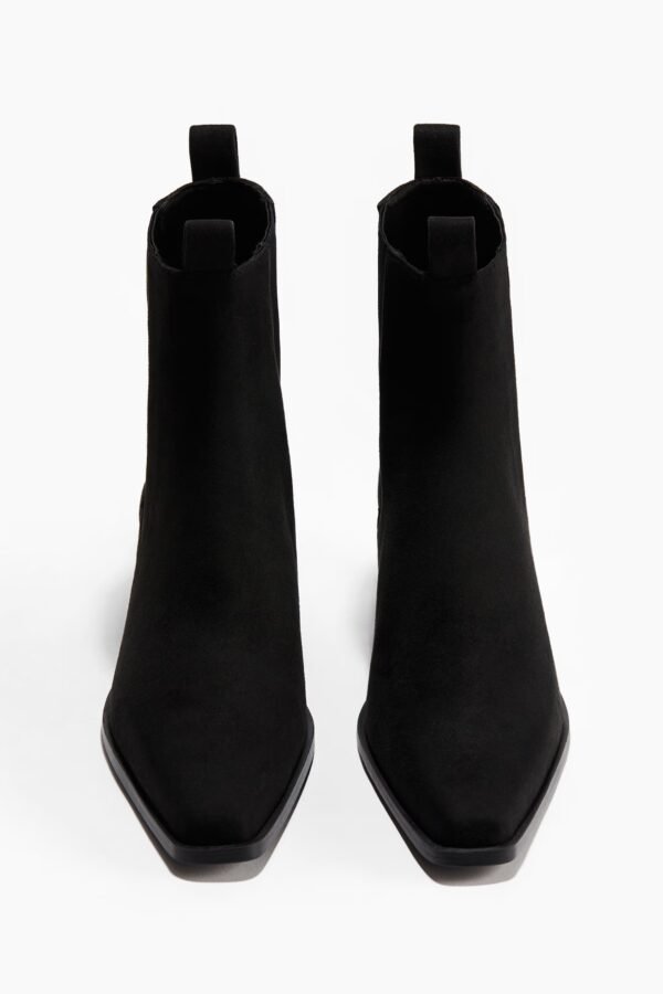 boot 2 Square Toe Black Ankle Boots