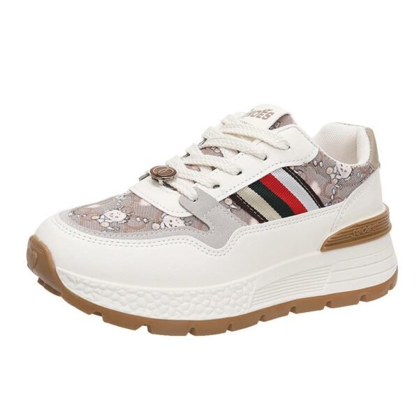 Ha16526cd83e84da88ac130e9376b5f23x.jpg 2025 Women's Retro Fashion Sneakers Round Toe Platform Printed Upper Board Shoes